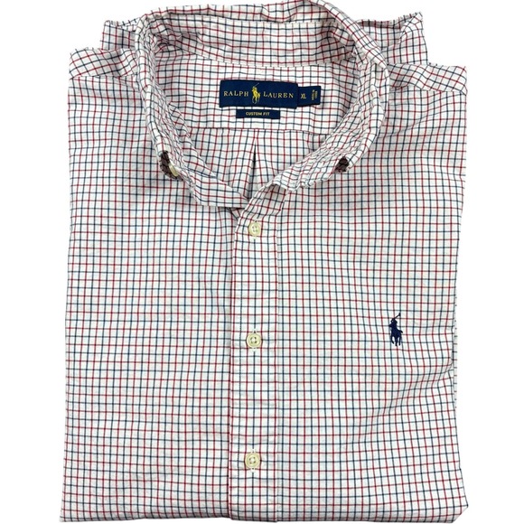 Ralph Lauren Other - Ralph Lauren Mens XL Custom Fit Long Sleeve Check Button Down Shirt